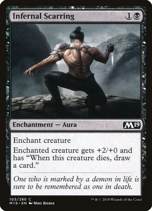 Infernal Scarring 103 Core Set 2019 MTG C LP