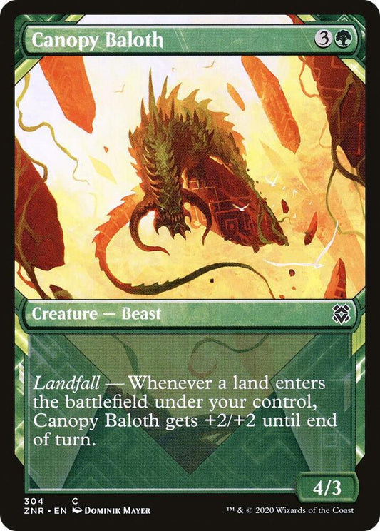Canopy Baloth (Showcase) 304 Zendikar Rising MTG C NM