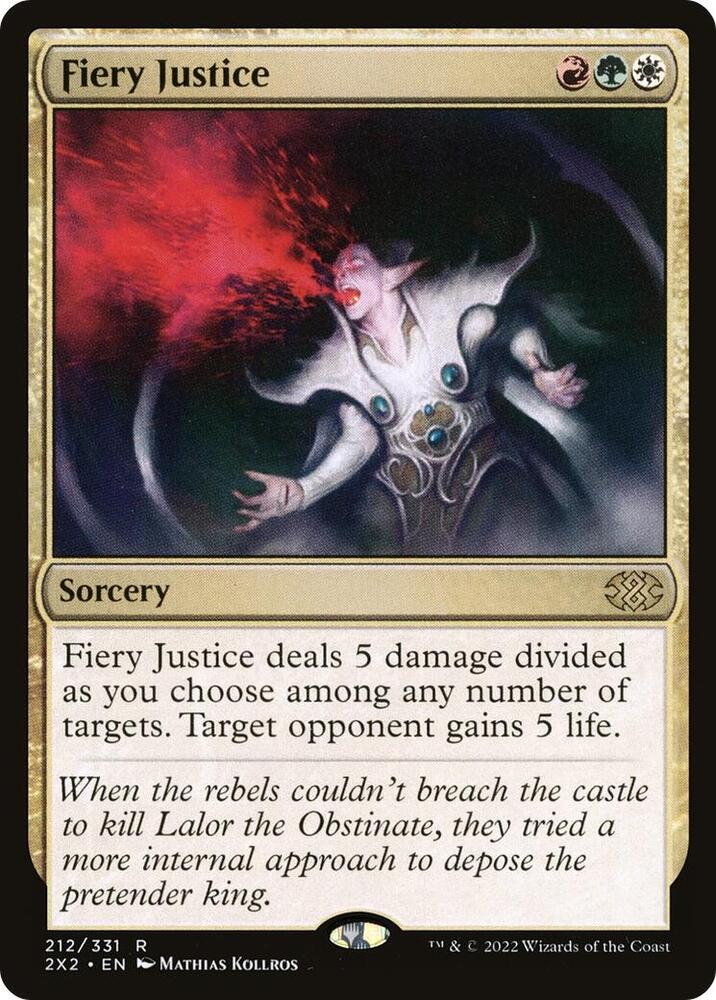 Fiery Justice 212 Double Masters 2022 MTG R NM