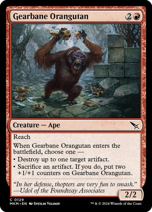 Gearbane Orangutan 129 Murders at Karlov Manor MTG C NM