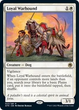 Loyal Warhound 23 Adventures in the Forgotten Realms MTG R NM