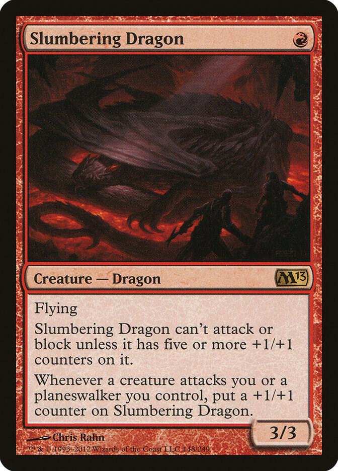 Slumbering Dragon 148 Magic 2013 (M13) MTG R NM