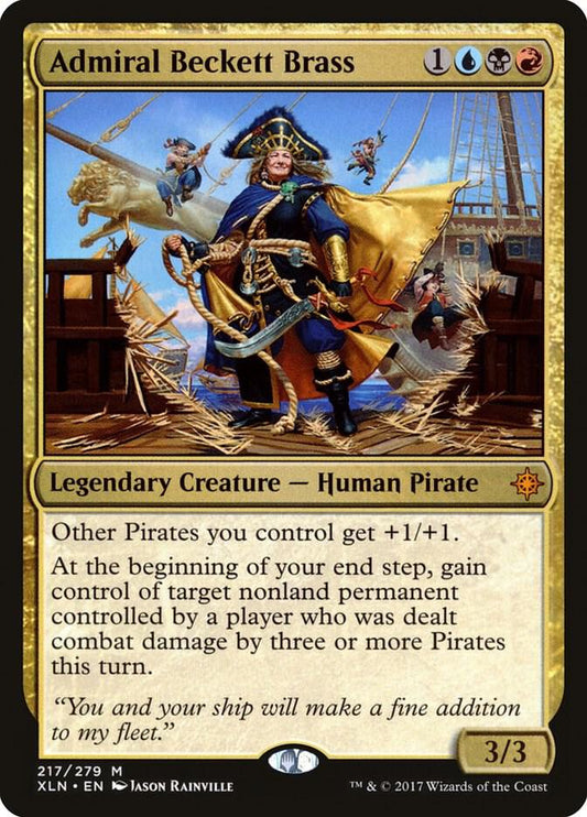 Admiral Beckett Brass 217 Ixalan MTG Mythic NM