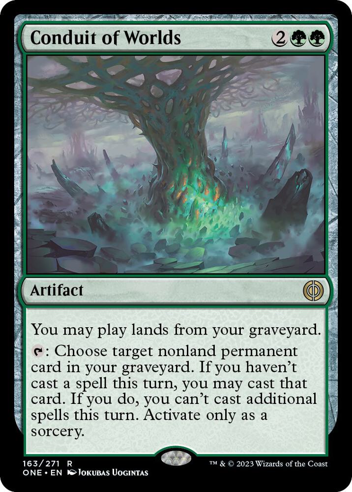 Conduit of Worlds 163 Phyrexia: All Will Be One MTG R NM