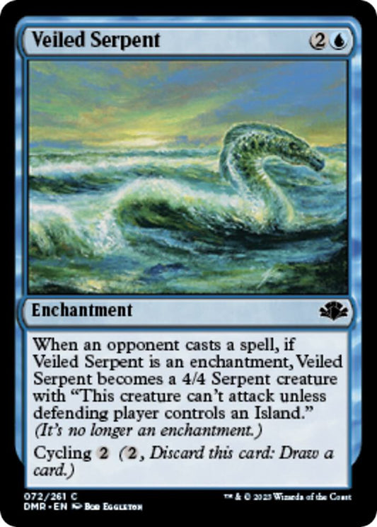 Veiled Serpent 72 Dominaria Remastered MTG C NM