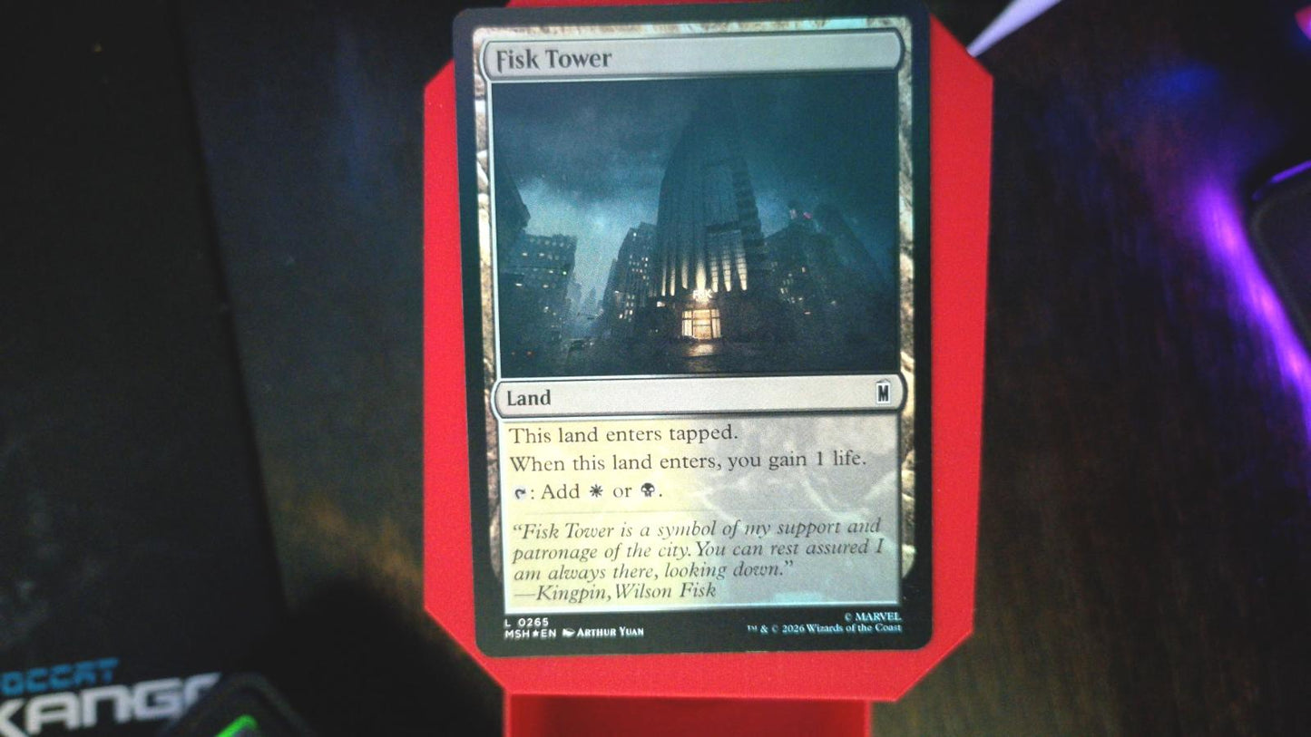 Fisk Tower 265 Marvel Super Heroes MTG Land Foil NM