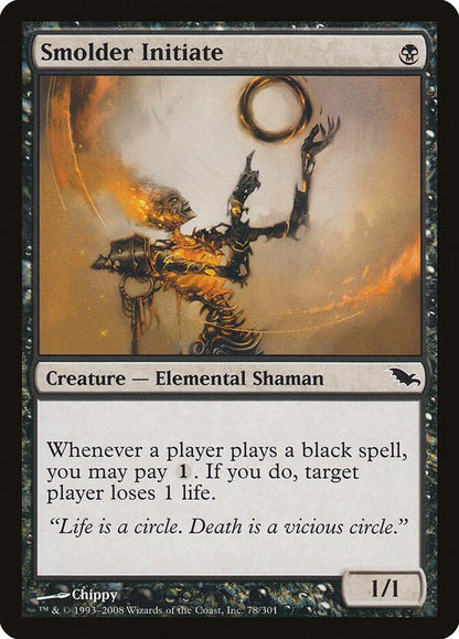 Smolder Initiate 78 Shadowmoor MTG C LP