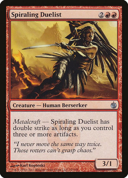 Spiraling Duelist 76 Mirrodin Besieged MTG UC NM
