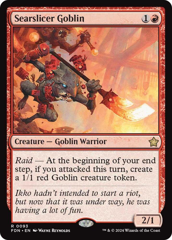 Searslicer Goblin 93 Foundations MTG R NM