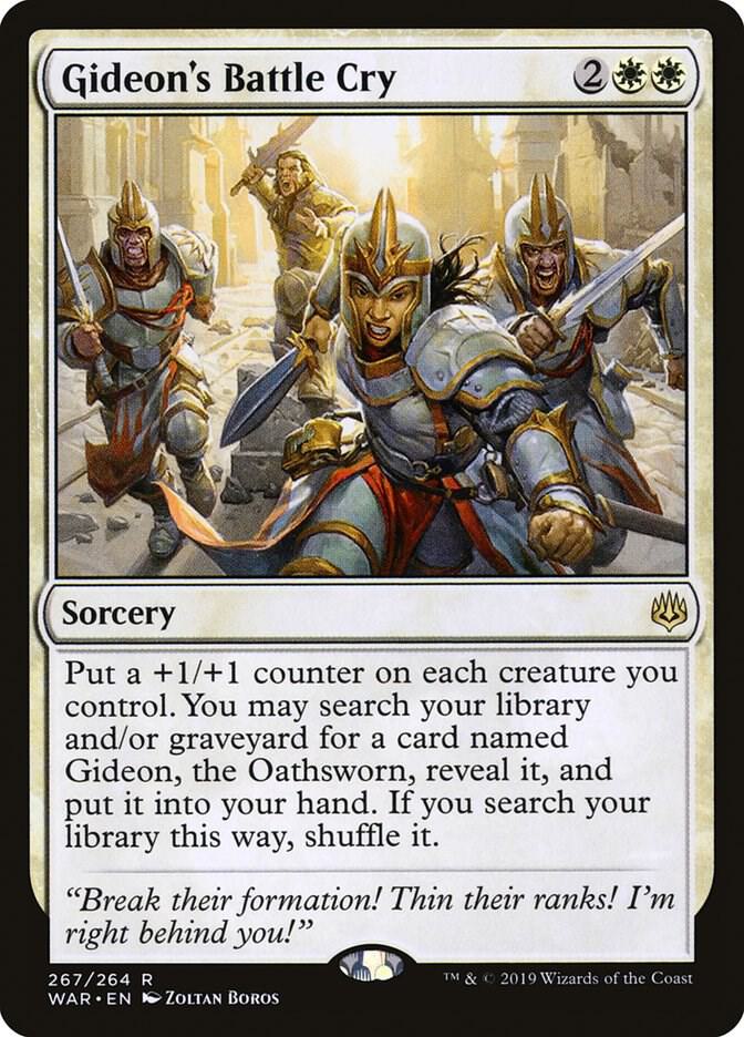 Gideon's Battle Cry 267 War of the Spark MTG R NM