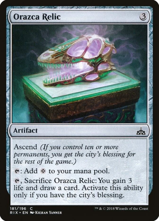 Orazca Relic 181 Rivals of Ixalan MTG C NM