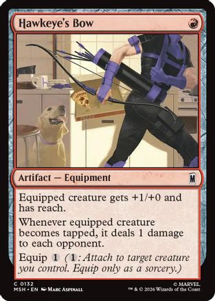 Hawkeye's Bow 132 Marvel Super Heroes MTG C NM