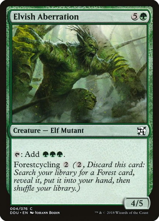 Elvish Aberration 4 Duel Decks: Elves vs. Inventors MTG C NM