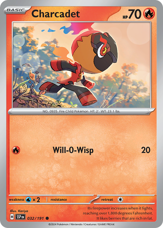 Charcadet 032/191 Surging Sparks Pokemon C NM