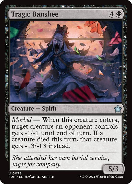 Tragic Banshee 73 Foundations MTG UC NM