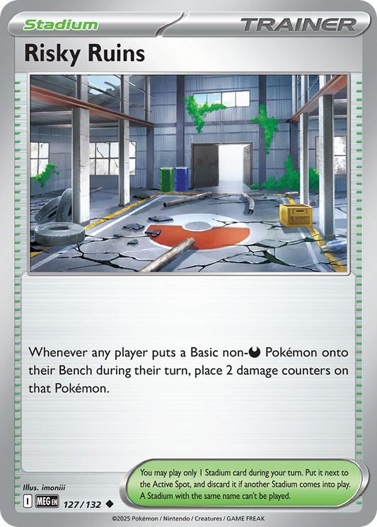 Risky Ruins 127/132 Mega Evolution Pokemon UC NM