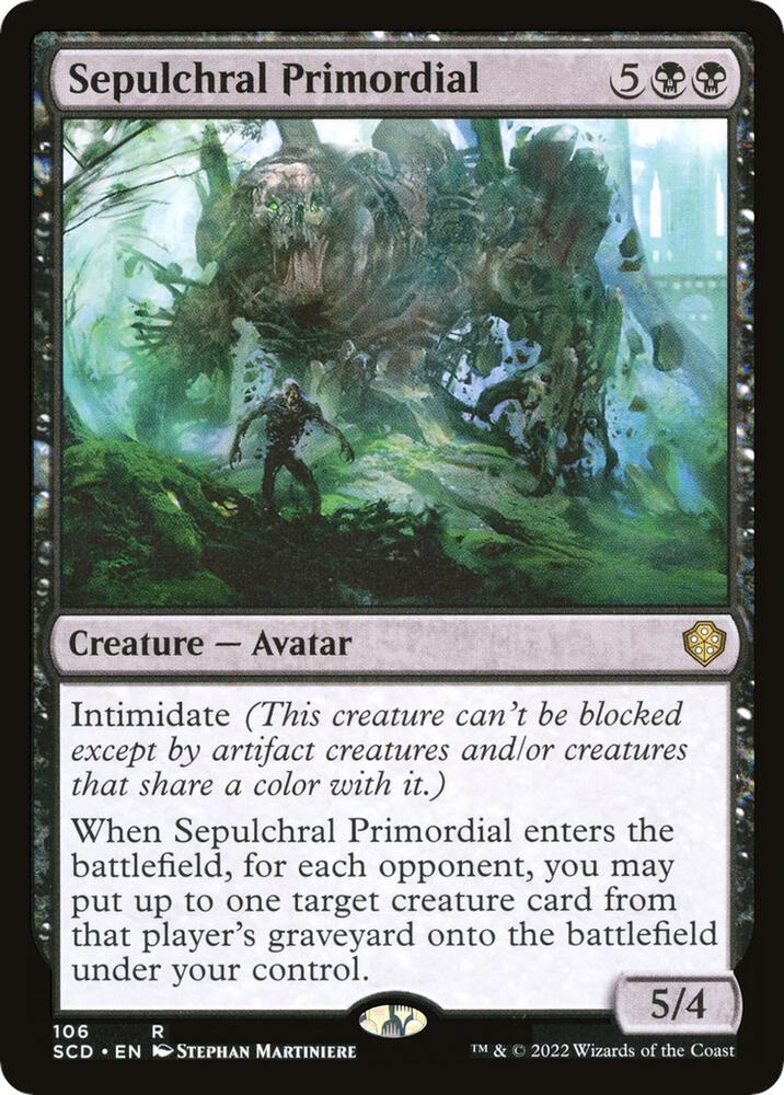 Sepulchral Primordial 106 Starter Commander Decks MTG R NM