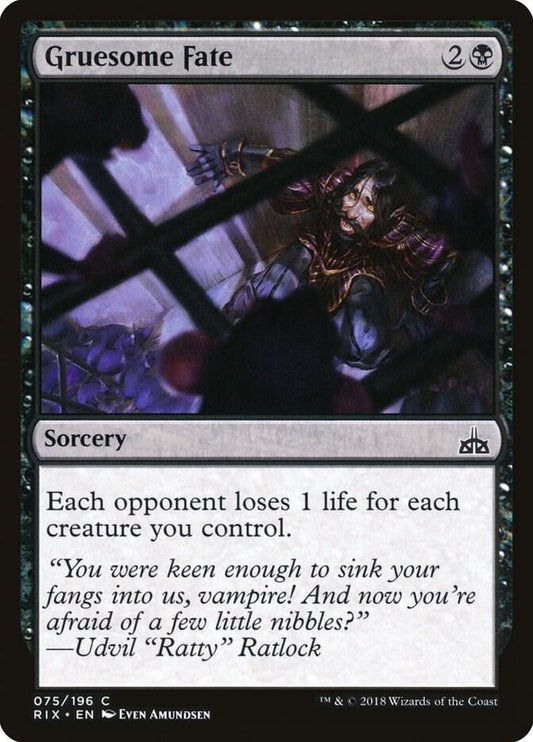 Gruesome Fate 75 Rivals of Ixalan MTG C LP
