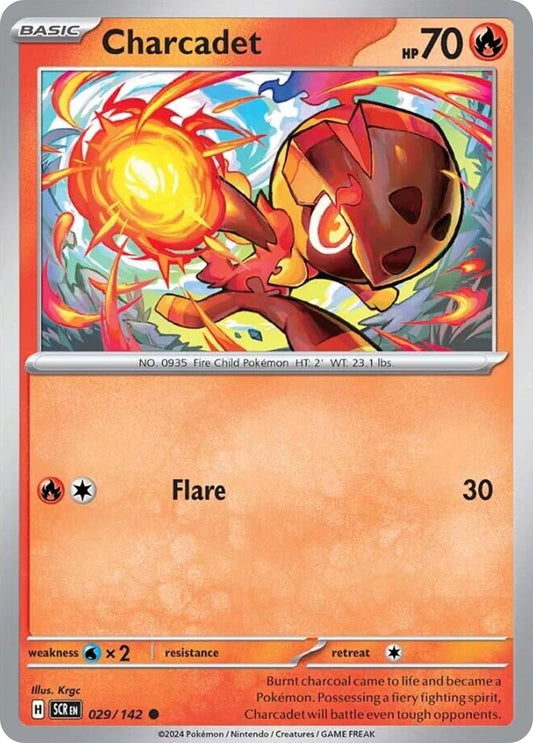 Charcadet 29/142 Stellar Crown Pokemon C NM