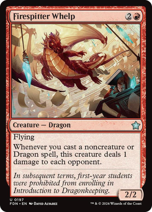 Firespitter Whelp 197 Foundations MTG UC NM