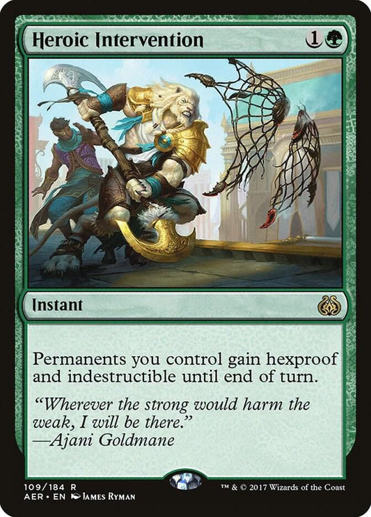 Heroic Intervention 109 Aether Revolt MTG R Foil NM
