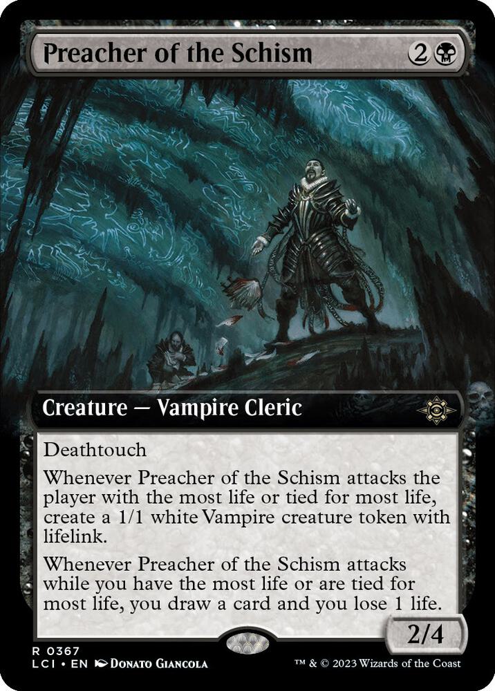 Preacher of the Schism (Extended Art) 367 The Lost Caverns of Ixalan MTG R NM