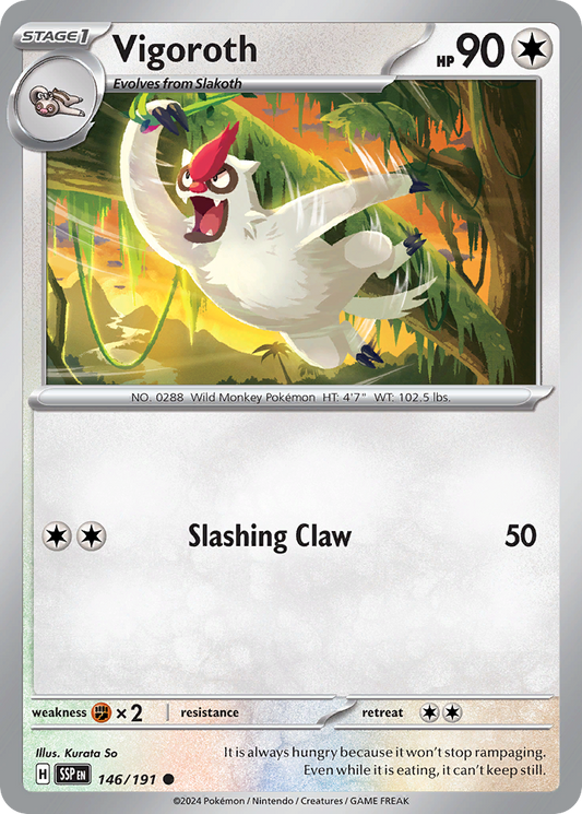 Vigoroth 146/191 Surging Sparks Pokemon C NM
