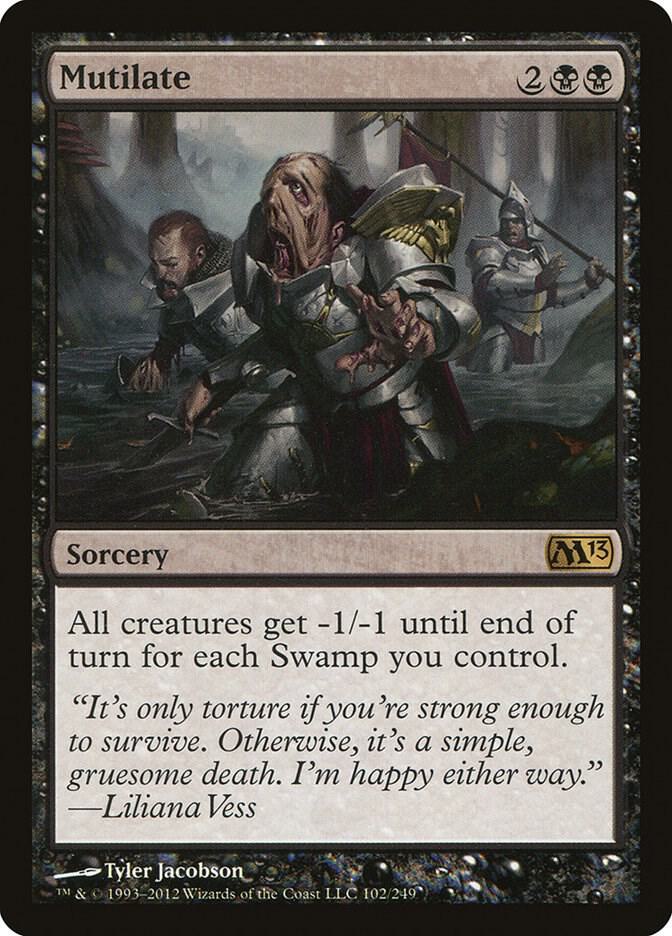 Mutilate 102 Magic 2013 (M13) MTG R LP