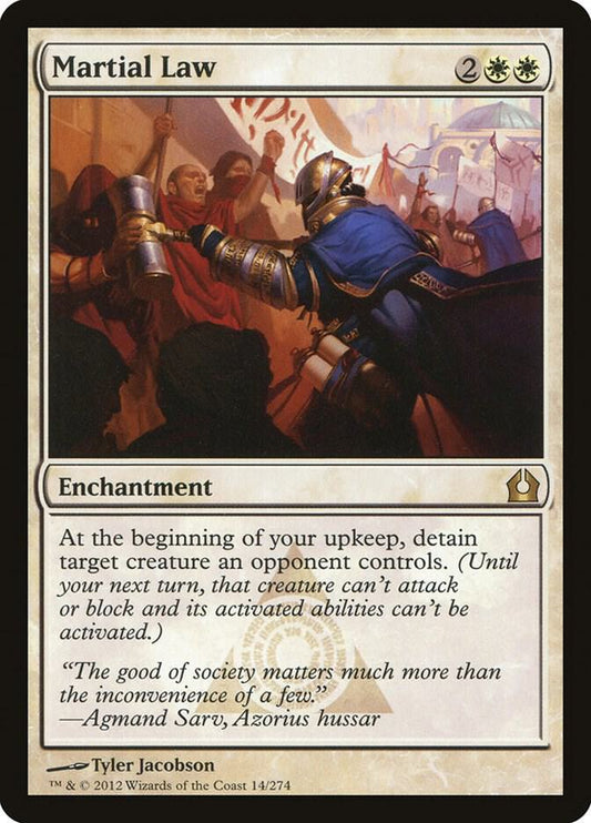 Martial Law 14 Return to Ravnica MTG R LP