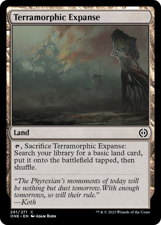 Terramorphic Expanse 261 Phyrexia: All Will Be One MTG C NM