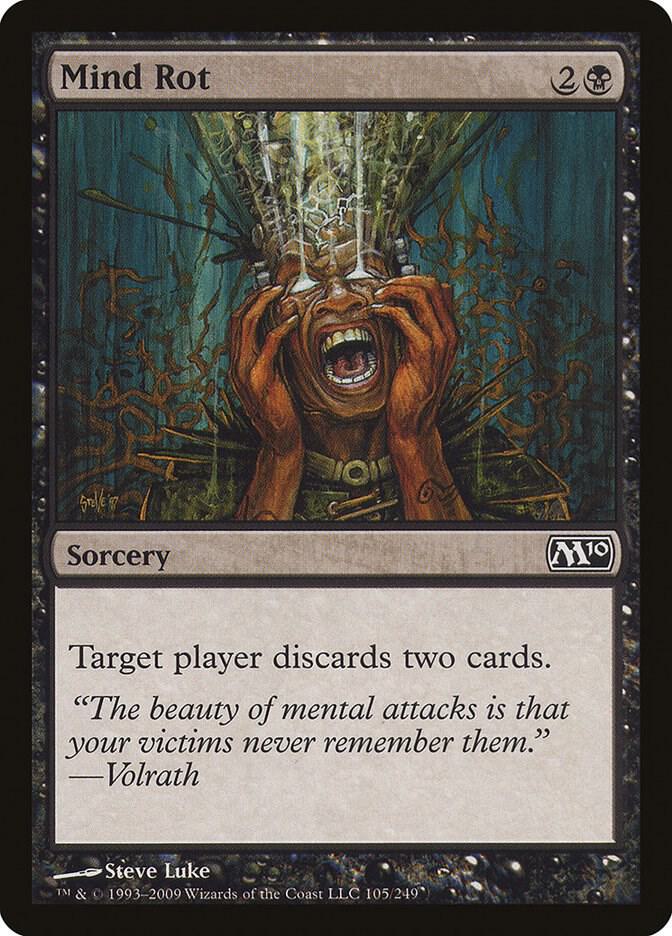 Mind Rot 105 Magic 2010 (M10) MTG C LP