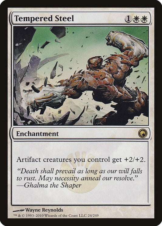Tempered Steel 24 Scars of Mirrodin MTG R LP