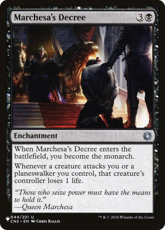 Marchesa's Decree 044/221 The List Reprints MTG UC LP