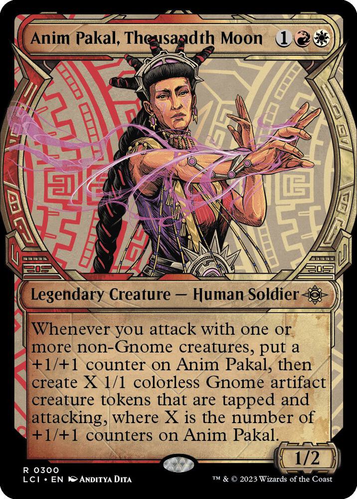 Anim Pakal, Thousandth Moon (Showcase) 300 The Lost Caverns of Ixalan MTG R NM