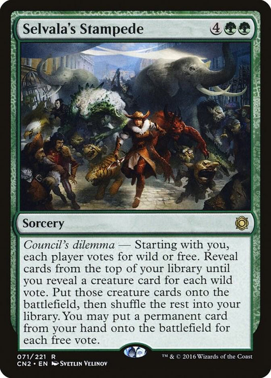 Selvala's Stampede 71 Conspiracy: Take the Crown MTG R NM