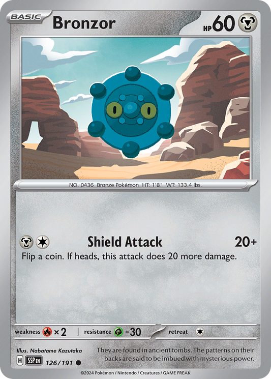 Bronzor 126/191 Surging Sparks Pokemon C NM