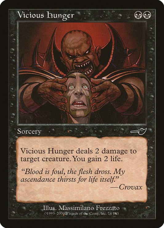 Vicious Hunger 74 Nemesis MTG C LP