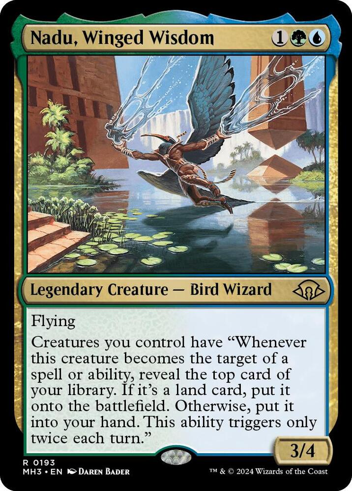 Nadu, Winged Wisdom 193 Modern Horizons 3 MTG R NM