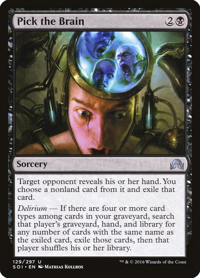Pick the Brain 129 Shadows over Innistrad MTG UC LP
