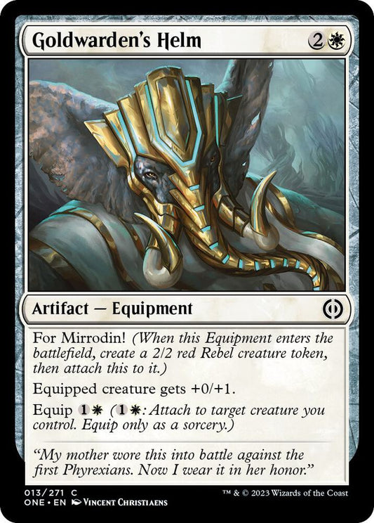 Goldwarden's Helm 13 Phyrexia: All Will Be One MTG C NM