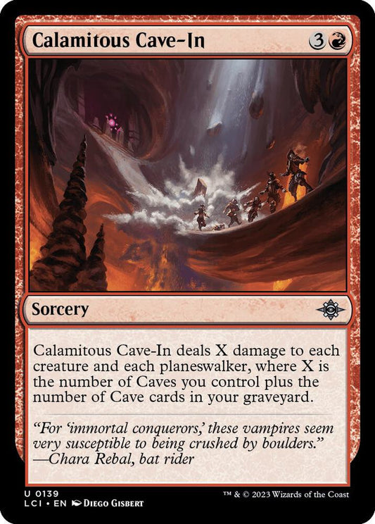Calamitous Cave-In 139 The Lost Caverns of Ixalan MTG UC NM