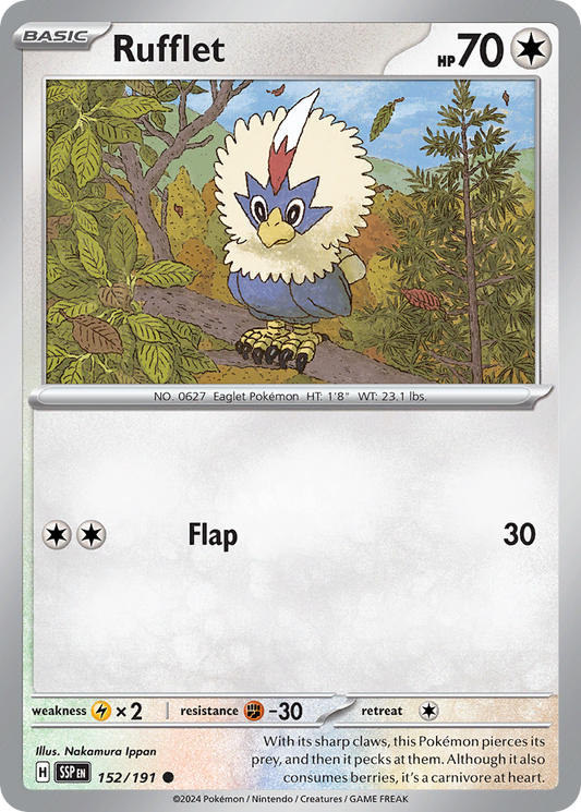 Rufflet 152/191 Surging Sparks Pokemon C NM