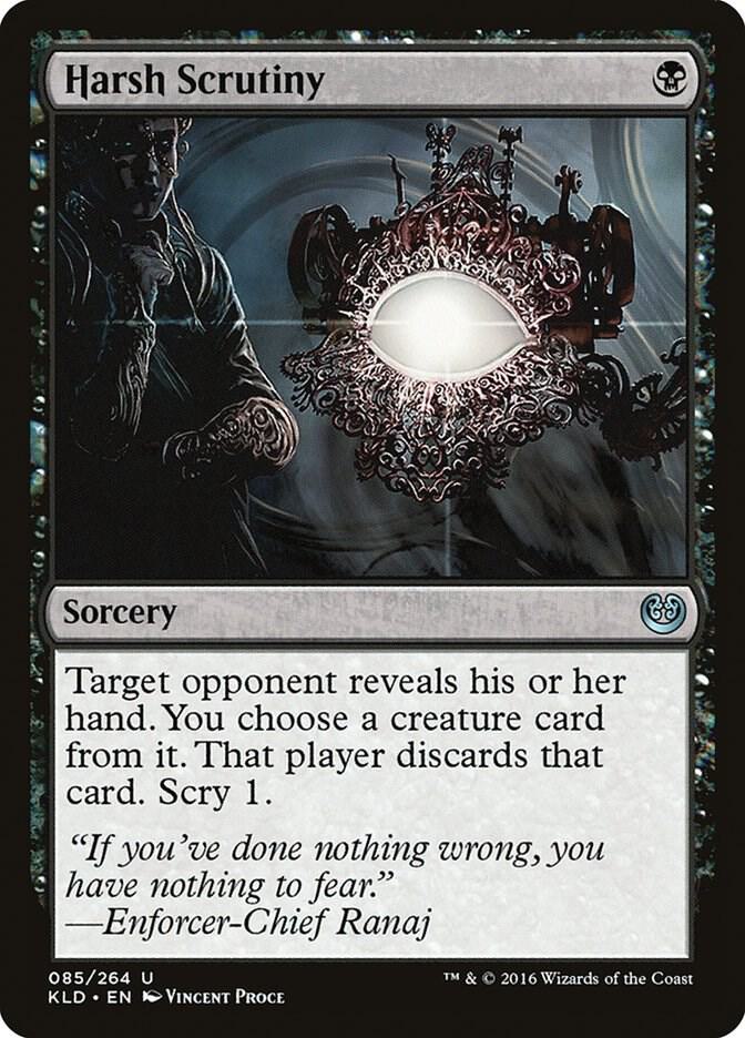 Harsh Scrutiny 85 Kaladesh MTG UC LP