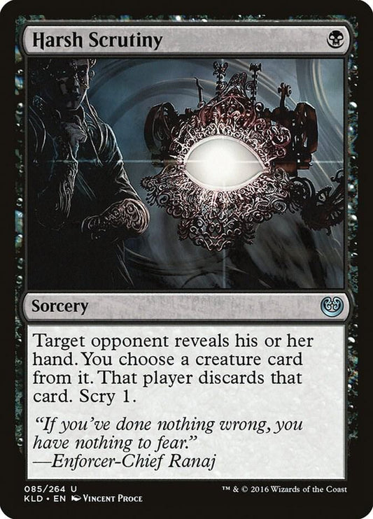 Harsh Scrutiny 85 Kaladesh MTG UC LP