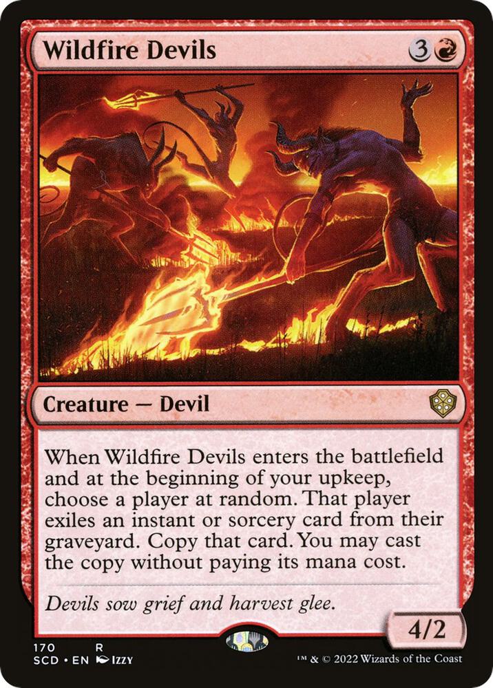 Wildfire Devils 170 Starter Commander Decks MTG R NM