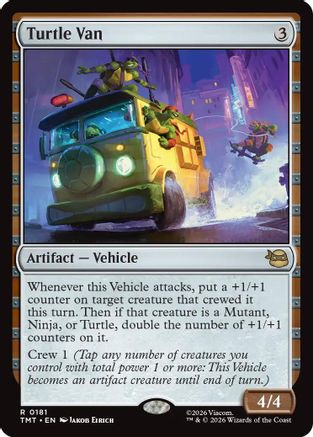 Turtle Van 0181 Teenage Mutant Ninja Turtles MTG R NM