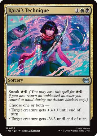 Karai's Technique 0152 Teenage Mutant Ninja Turtles MTG UC NM