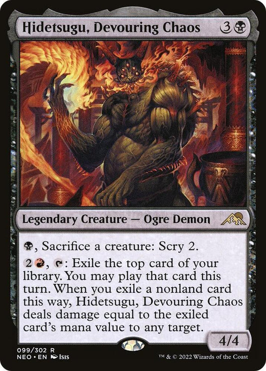 Hidetsugu, Devouring Chaos 99 Kamigawa: Neon Dynasty MTG R NM