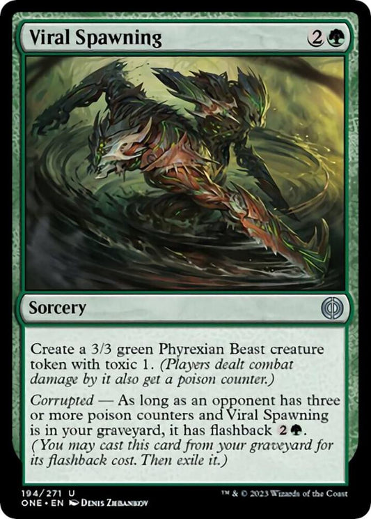 Viral Spawning 194 Phyrexia: All Will Be One MTG UC NM