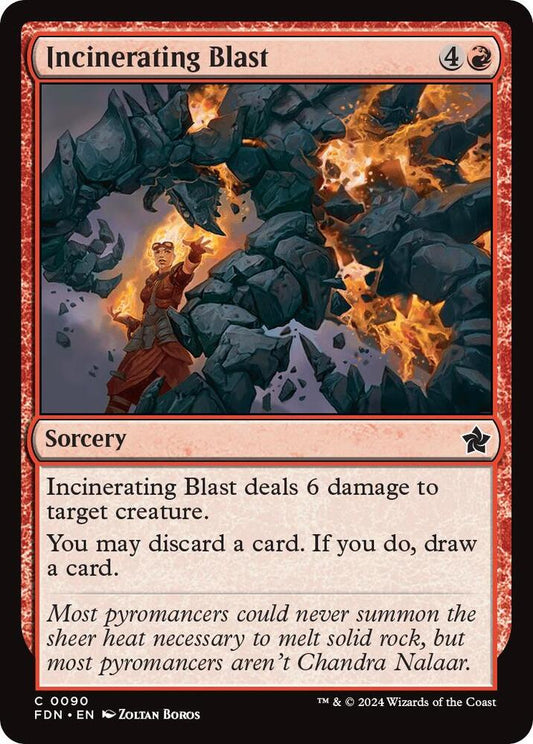Incinerating Blast 90 Foundations MTG C NM